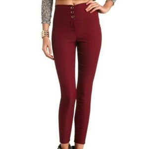 High waist skinny pants